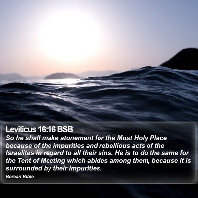 Leviticus 16:16 BSB Bible Verse Image