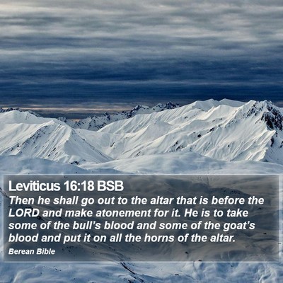 Leviticus 16:18 BSB Bible Verse Image