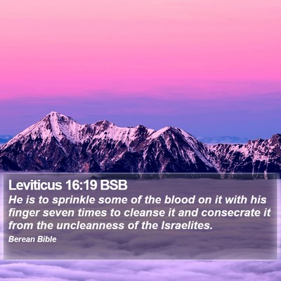 Leviticus 16:19 BSB Bible Verse Image
