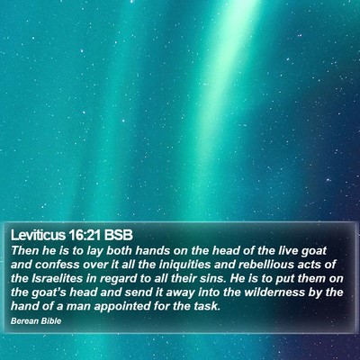 Leviticus 16:21 BSB Bible Verse Image