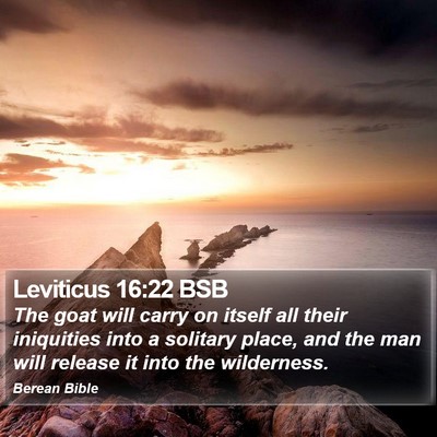 Leviticus 16:22 BSB Bible Verse Image