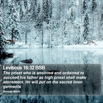 Leviticus 16:32 BSB Bible Verse Image