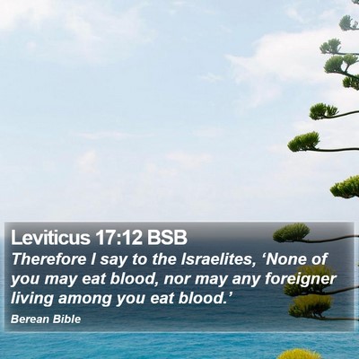 Leviticus 17:12 BSB Bible Verse Image
