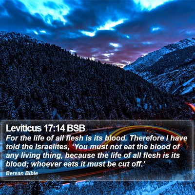 Leviticus 17:14 BSB Bible Verse Image