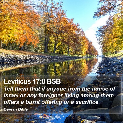 Leviticus 17:8 BSB Bible Verse Image