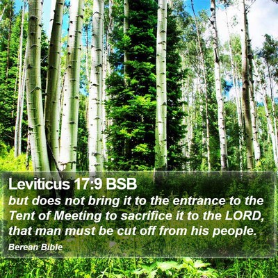 Leviticus 17:9 BSB Bible Verse Image