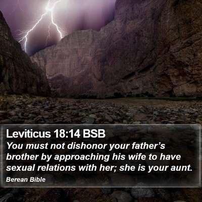 Leviticus 18:14 BSB Bible Verse Image