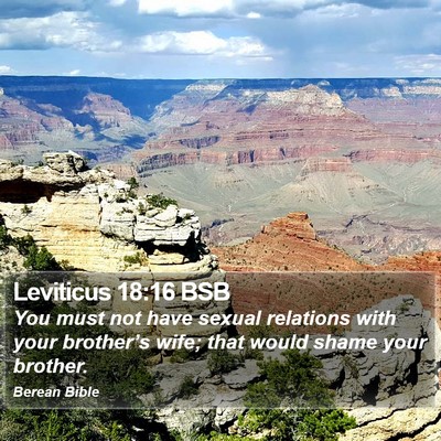 Leviticus 18:16 BSB Bible Verse Image