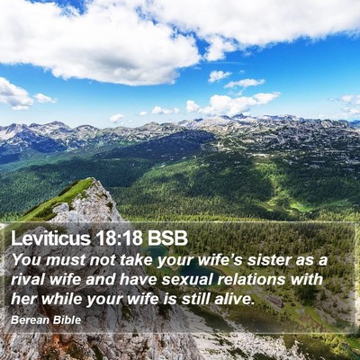 Leviticus 18:18 BSB Bible Verse Image