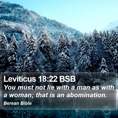 Leviticus 18:22 BSB Bible Verse Image