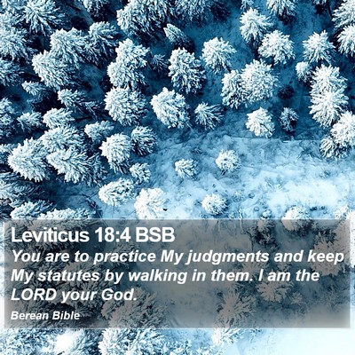 Leviticus 18:4 BSB Bible Verse Image