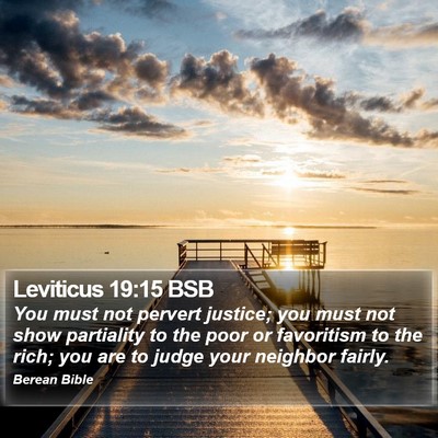 Leviticus 19:15 BSB Bible Verse Image