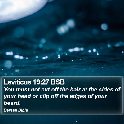 Leviticus 19:27 BSB Bible Verse Image