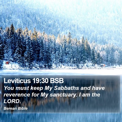 Leviticus 19:30 BSB Bible Verse Image