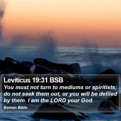Leviticus 19:31 BSB Bible Verse Image