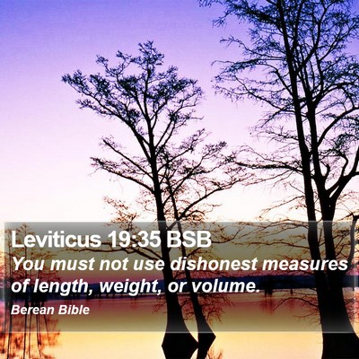Leviticus 19:35 BSB Bible Verse Image