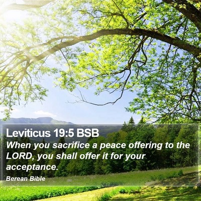 Leviticus 19:5 BSB Bible Verse Image
