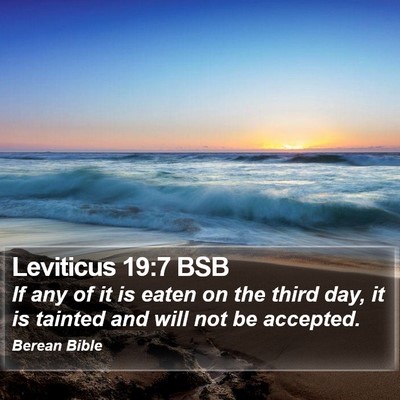 Leviticus 19:7 BSB Bible Verse Image