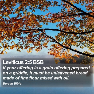 Leviticus 2:5 BSB Bible Verse Image