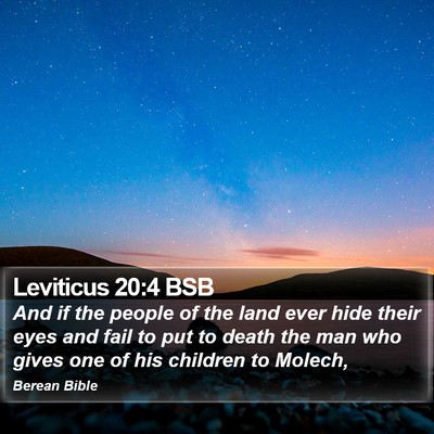 Leviticus 20:4 BSB Bible Verse Image