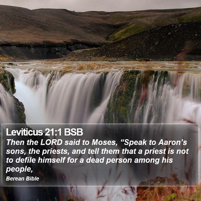 Leviticus 21:1 BSB Bible Verse Image