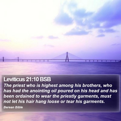 Leviticus 21:10 BSB Bible Verse Image