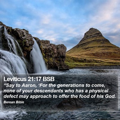 Leviticus 21:17 BSB Bible Verse Image