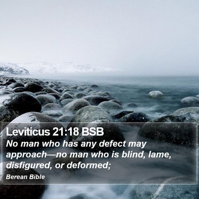 Leviticus 21:18 BSB Bible Verse Image
