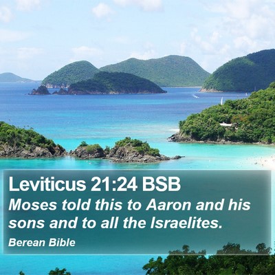 Leviticus 21:24 BSB Bible Verse Image
