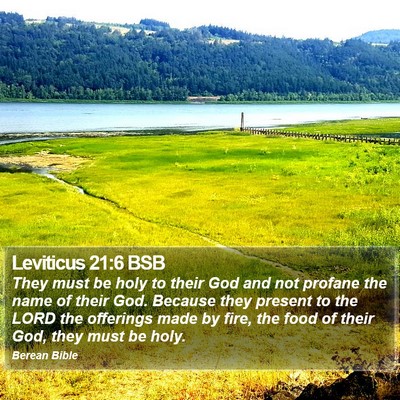 Leviticus 21:6 BSB Bible Verse Image