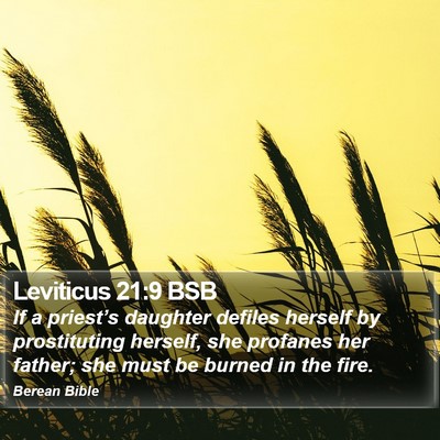 Leviticus 21:9 BSB Bible Verse Image
