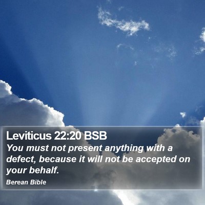 Leviticus 22:20 BSB Bible Verse Image