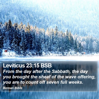 Leviticus 23:15 BSB Bible Verse Image