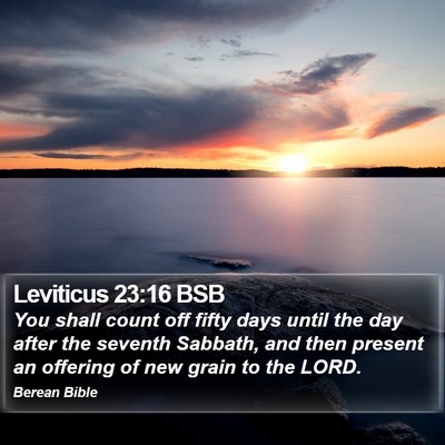 Leviticus 23:16 BSB Bible Verse Image