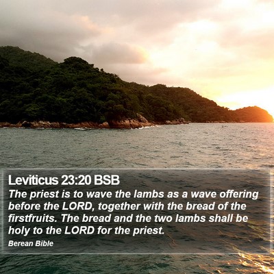 Leviticus 23:20 BSB Bible Verse Image