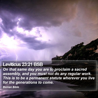 Leviticus 23:21 BSB Bible Verse Image