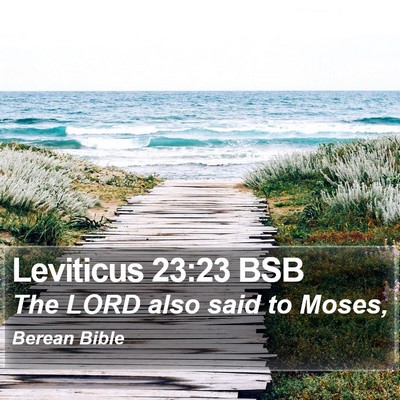 Leviticus 23:23 BSB Bible Verse Image