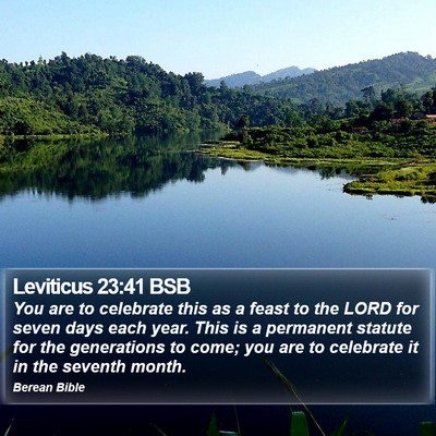 Leviticus 23:41 BSB Bible Verse Image