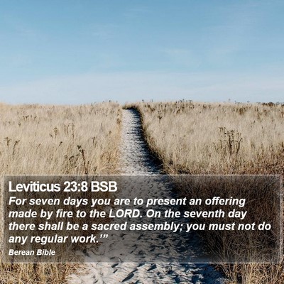 Leviticus 23:8 BSB Bible Verse Image