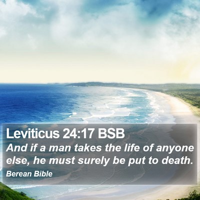 Leviticus 24:17 BSB Bible Verse Image