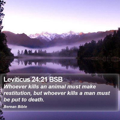 Leviticus 24:21 BSB Bible Verse Image