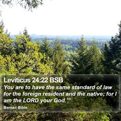 Leviticus 24:22 BSB Bible Verse Image
