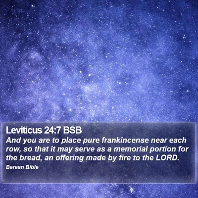 Leviticus 24:7 BSB Bible Verse Image
