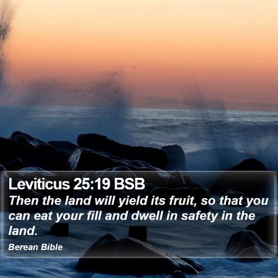Leviticus 25:19 BSB Bible Verse Image