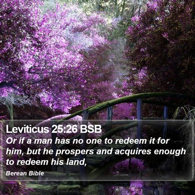 Leviticus 25:26 BSB Bible Verse Image
