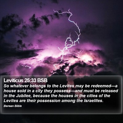 Leviticus 25:33 BSB Bible Verse Image