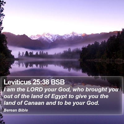 Leviticus 25:38 BSB Bible Verse Image