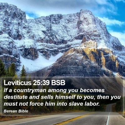 Leviticus 25:39 BSB Bible Verse Image