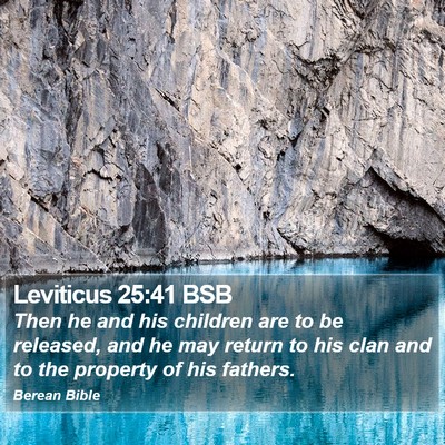 Leviticus 25:41 BSB Bible Verse Image