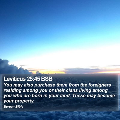 Leviticus 25:45 BSB Bible Verse Image